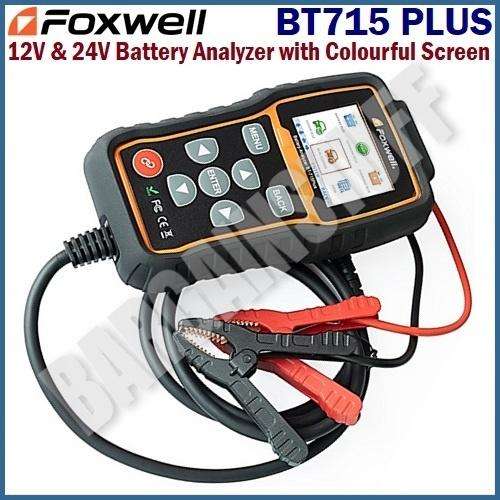 Foxwell BT715 Plus Battery Analyzer with Colorful Screen 12V & 24V Support Multi-Language