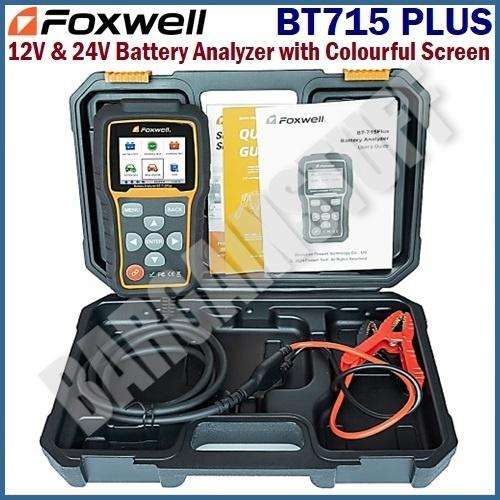 Foxwell BT715 Plus Battery Analyzer with Colorful Screen 12V & 24V Support Multi-Language