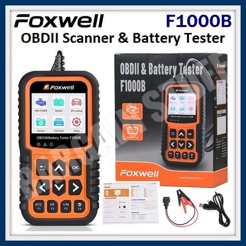 Foxwell F1000B OBDII Scanner & Battery Tester 2 in 1