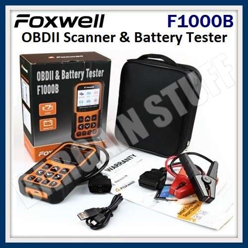 Foxwell F1000B OBDII Scanner & Battery Tester 2 in 1
