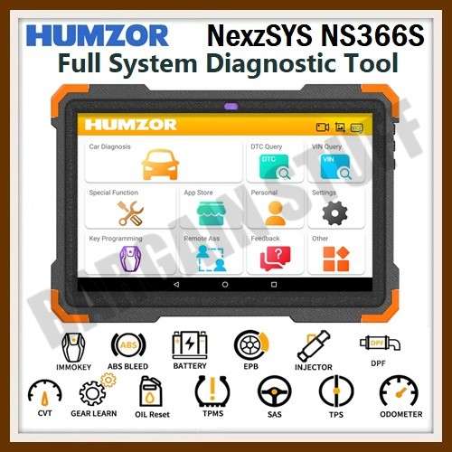 Humzor NexzSYS NS366S Full System Diagnostic Tool With Special Functions