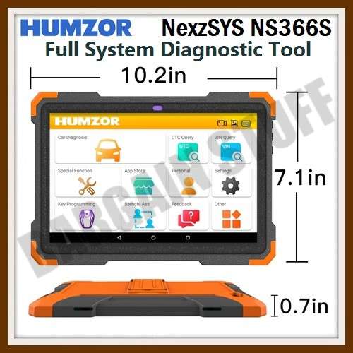 Humzor NexzSYS NS366S Full System Diagnostic Tool With Special Functions