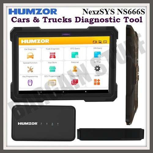 Humzor NS666S Diagnostic Tool For Cars and Heave Duty Trucks 12 & 24Volts