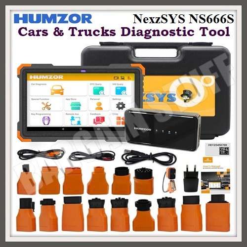 Humzor NS666S Diagnostic Tool For Cars and Heave Duty Trucks 12 & 24Volts