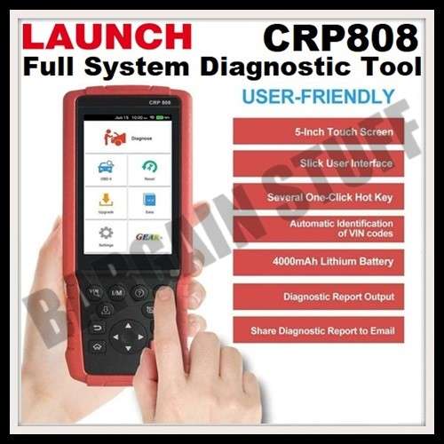 Launch CRP808 Full System OBD2 Diagnostic Tool for European Cars America car and Asian
