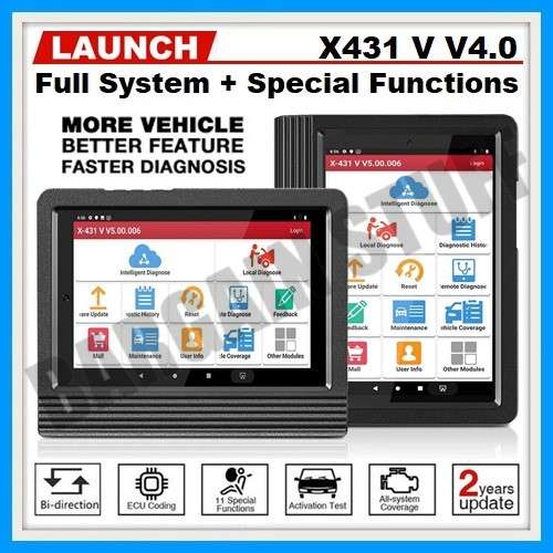 Launch X431 V 8inch Tablet V4.0 Wifi/Bluetooth Full System Diagnostic Tool