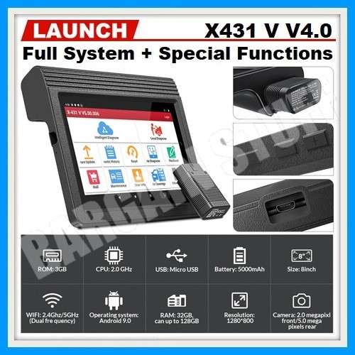 Launch X431 V 8inch Tablet V4.0 Wifi/Bluetooth Full System Diagnostic Tool