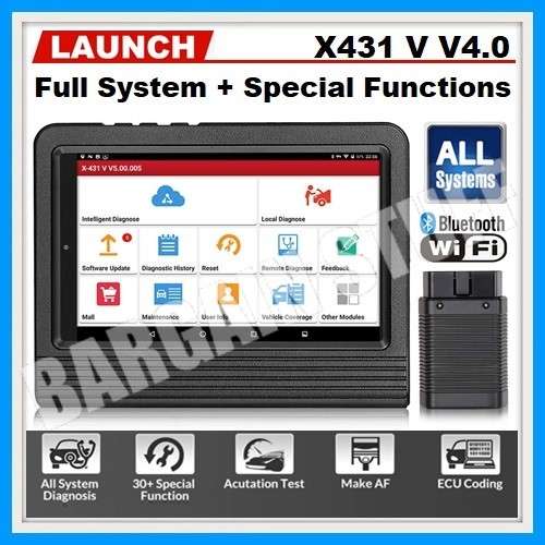 Launch X431 V 8inch Tablet V4.0 Wifi/Bluetooth Full System Diagnostic Tool