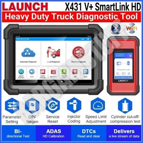 Launch X431 V + SmartLink HD Module Heavy Duty Truck Diagnostic Tool