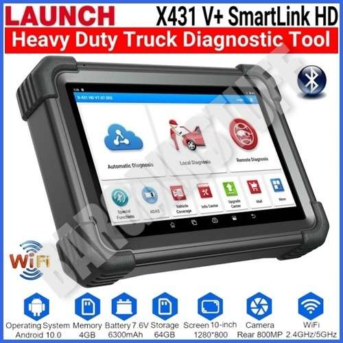 Launch X431 V + SmartLink HD Module Heavy Duty Truck Diagnostic Tool