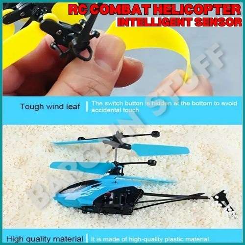Remote Control Intelligent Infrared Sensor Helicopter, Fall-resistant Material Blue