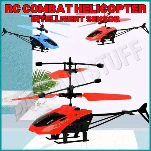 Remote Control Intelligent Infrared Sensor Helicopter, Fall-resistant Material Red