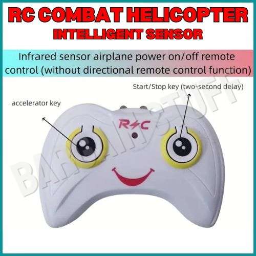 Remote Control Intelligent Infrared Sensor Helicopter, Fall-resistant Material Blue
