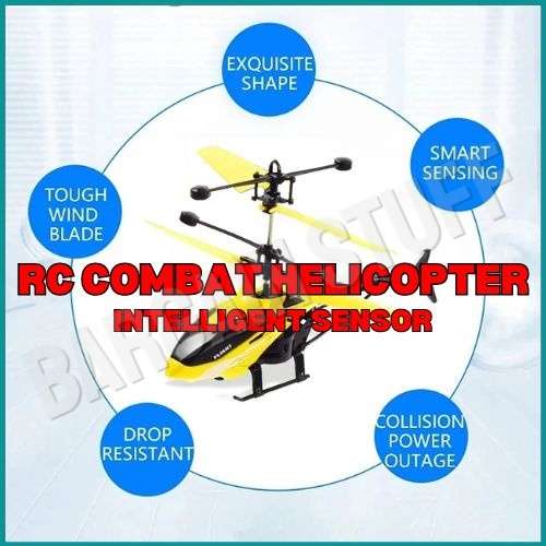 Remote Control Intelligent Infrared Sensor Helicopter, Fall-resistant Material Yellow