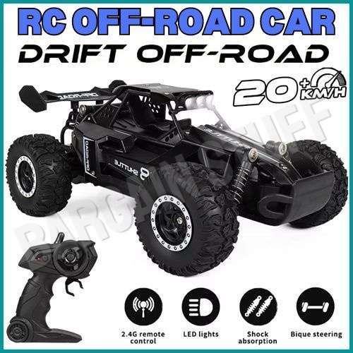 Remote Control Shuttle 2WD Off Road Drift Car 2.4G 20km/h High Speed Black