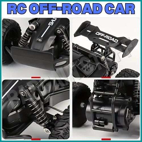 Remote Control Shuttle 2WD Off Road Drift Car 2.4G 20km/h High Speed Black