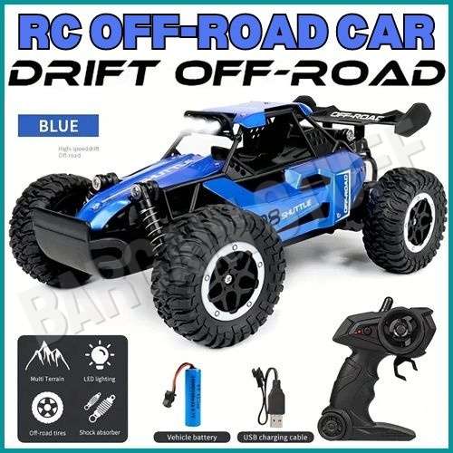 Remote Control Shuttle 2WD Off Road Drift Car 2.4G 20km/h High Speed Blue