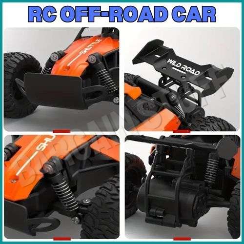 Remote Control Shuttle 2WD Off Road Drift Car 2.4G 20km/h High Speed Orange