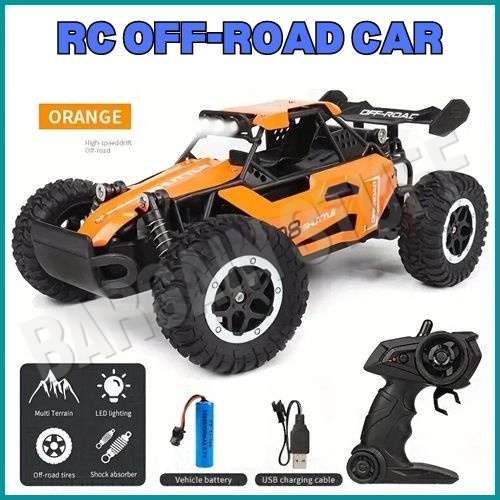 Remote Control Shuttle 2WD Off Road Drift Car 2.4G 20km/h High Speed Orange