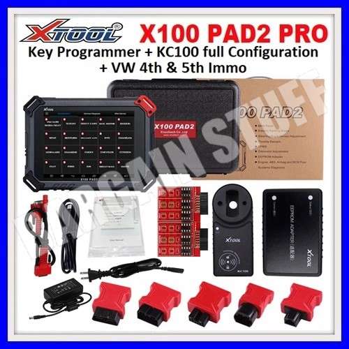 Xtool X100 PAD 2 Pro Key Programming With KC100 & Special Functions Support VW 4/5 IMMO