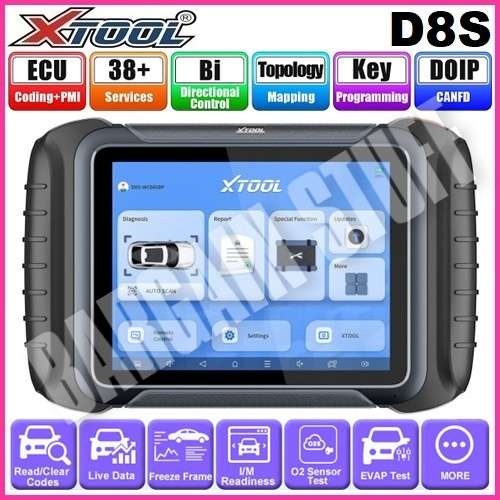 XTool D8S All in One Diagnostic Tool with 38+ Special Functions, Bi-Directional Control