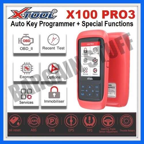 XTool X100 Pro3 Professional Auto Key Programmer Add EPB, ABS, TPS Reset Functions