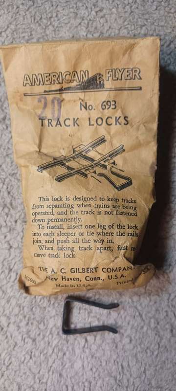 American Flyer 693 Track Locks