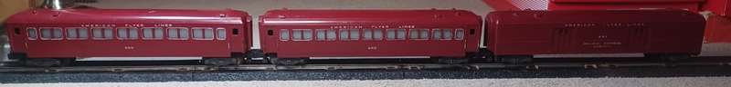 American Flyer 2 x 955 passenger coaches and 951 baggage car