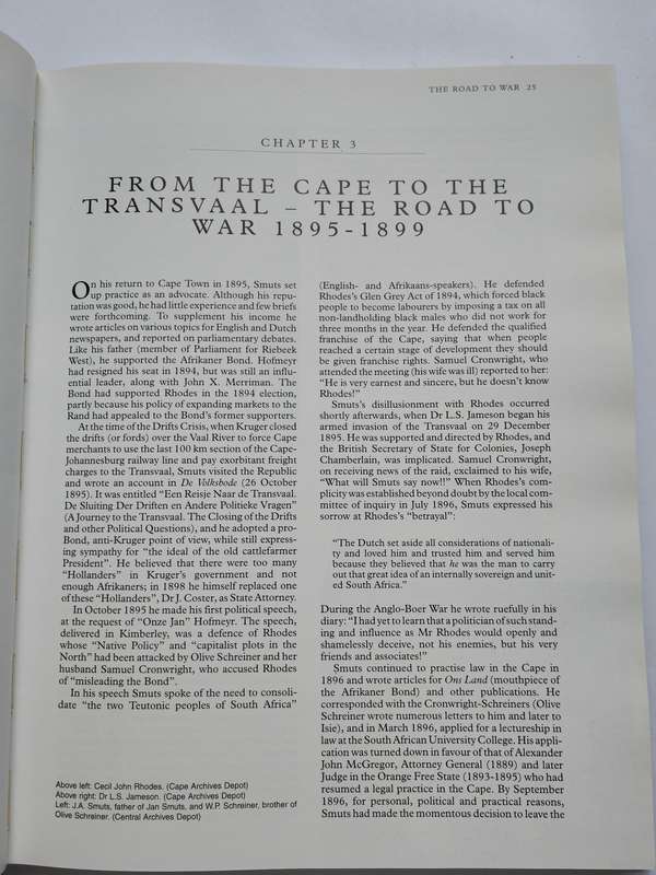 Jan Smuts, An Illustrated Biography - Trewhella Cameron