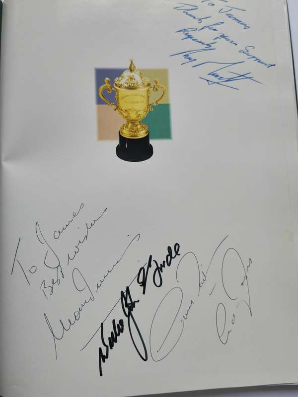 Triumph of a Nation, The Story of the Rugby World Cup S.A. 'SIGNED"