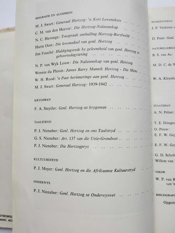 Gedenkboek vir Generaal Hertzog - J. Nienaber(ed)