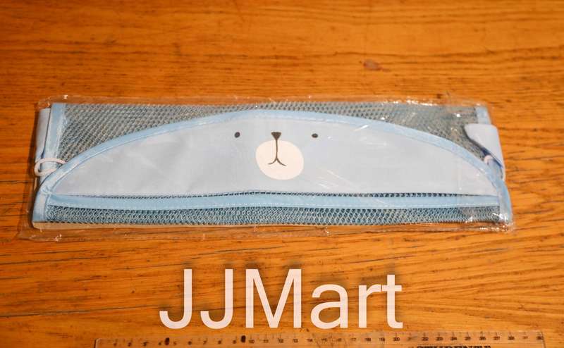 Cute animal shaped storage bag from mesh with loops suction cups