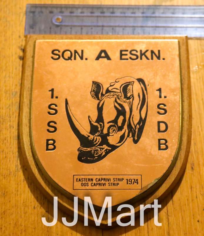 SA Army 1 .SSB SQN A Caprivi Plaque -1974
