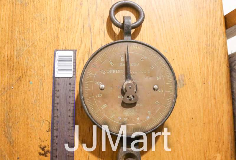 Vintage Salter's Brass Spring Balance Scale No 20 to Weigh 150 lb