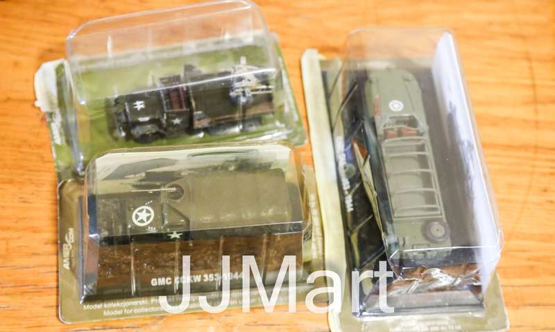 3 x Amercom Military Vehicles Collection Model 1:72