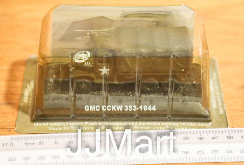 Amercom GMC CCKW 353 -1944 diecast 1:72 army truck model