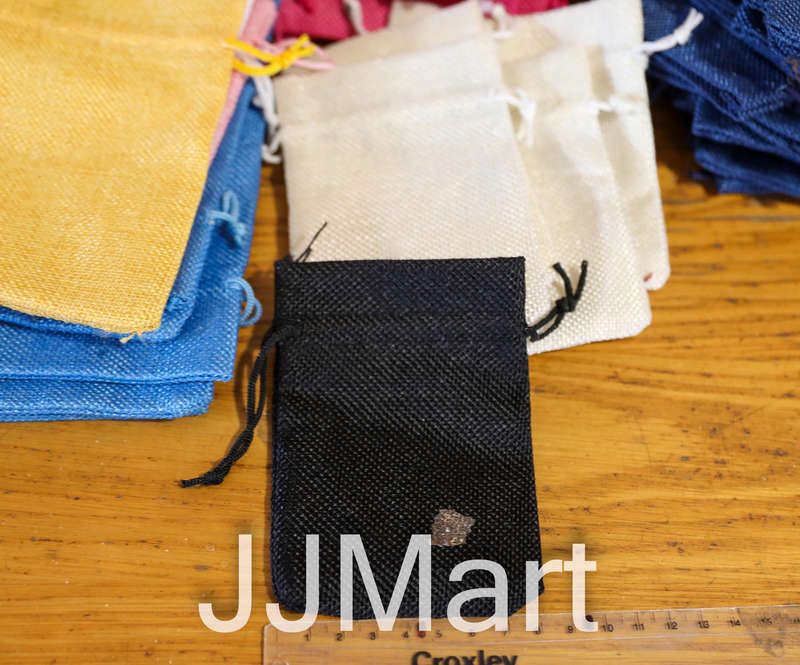 85 x Jute Drawstring Gift Bags - Mixed colours - Approx 8 x 12 cm