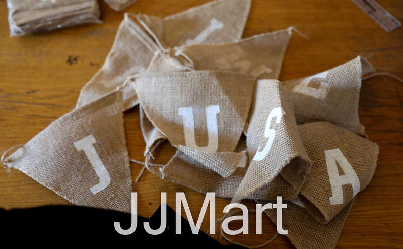 "Just Married" Hessian Bannerflags
