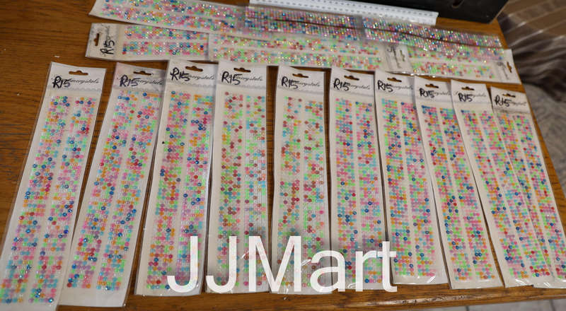 Job Lot Stick On Crystals