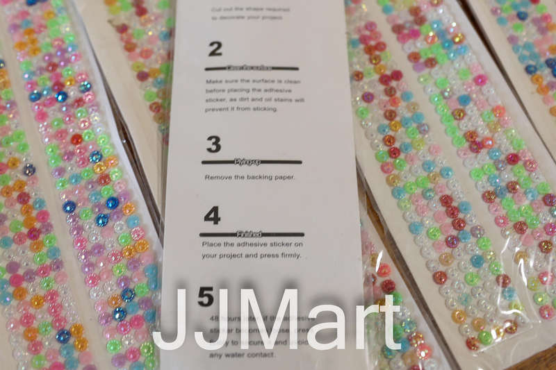 Job Lot Stick On Crystals