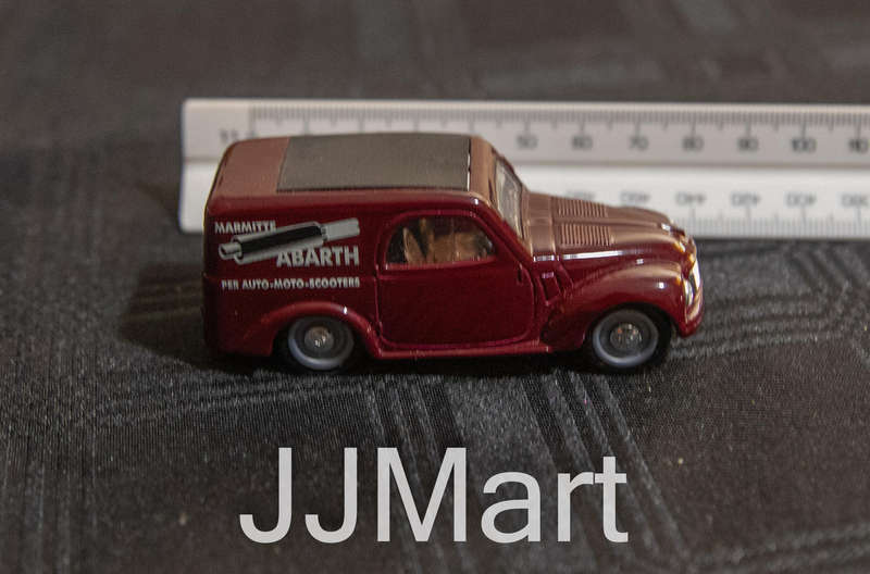 BRUMM - FIAT - 500C VAN PUBLICITAIRE MARMITTE ABARTH 1956 Model Car - Made in Italy