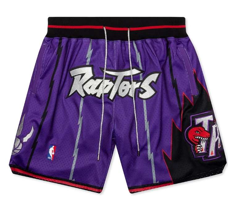 Authentic Just Don - Toronto Raptors 1998-99 Shorts - Purple NBA SIZE M