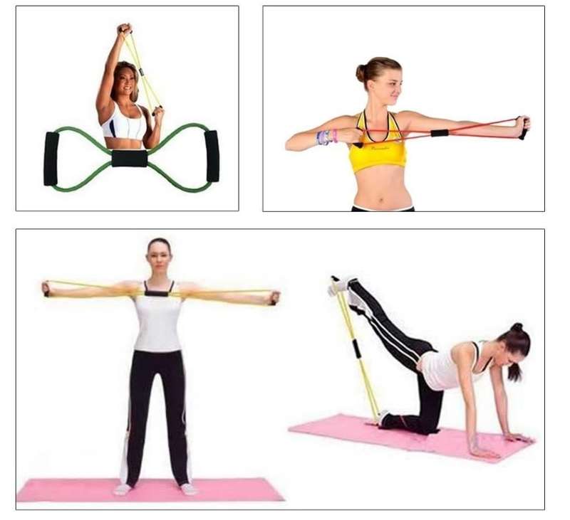 Resistance Bands, Exercise Fitness Cords - Black