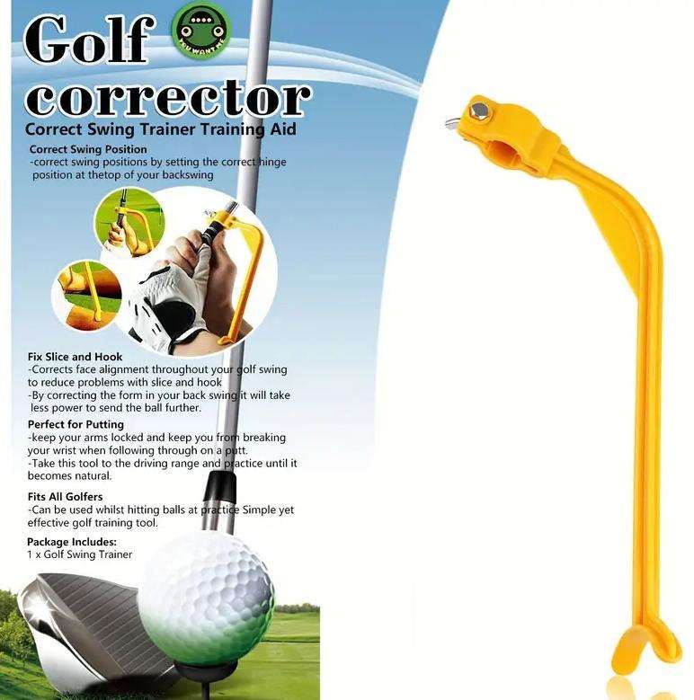 Golf Swing Trainer Aid - Portable PVC Wrist Posture Corrector for Consistent Swing