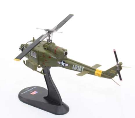 Amercom Helicopters of the World Bell UH-1B Iroquois (Huey - Heavy Hog) 128th AHC  Vi Diecast Model