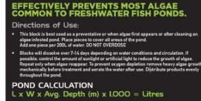 Aquamaster Pond Algae Control Block 12pk (Unboxed)