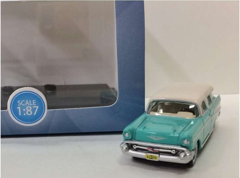 Oxford Diecast Oxford Diecast Chevy '57 Nomad - Surf Green/Ivory (H/O Scale)