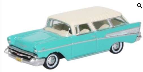 Oxford Diecast Oxford Diecast Chevy '57 Nomad - Surf Green/Ivory (H/O Scale)