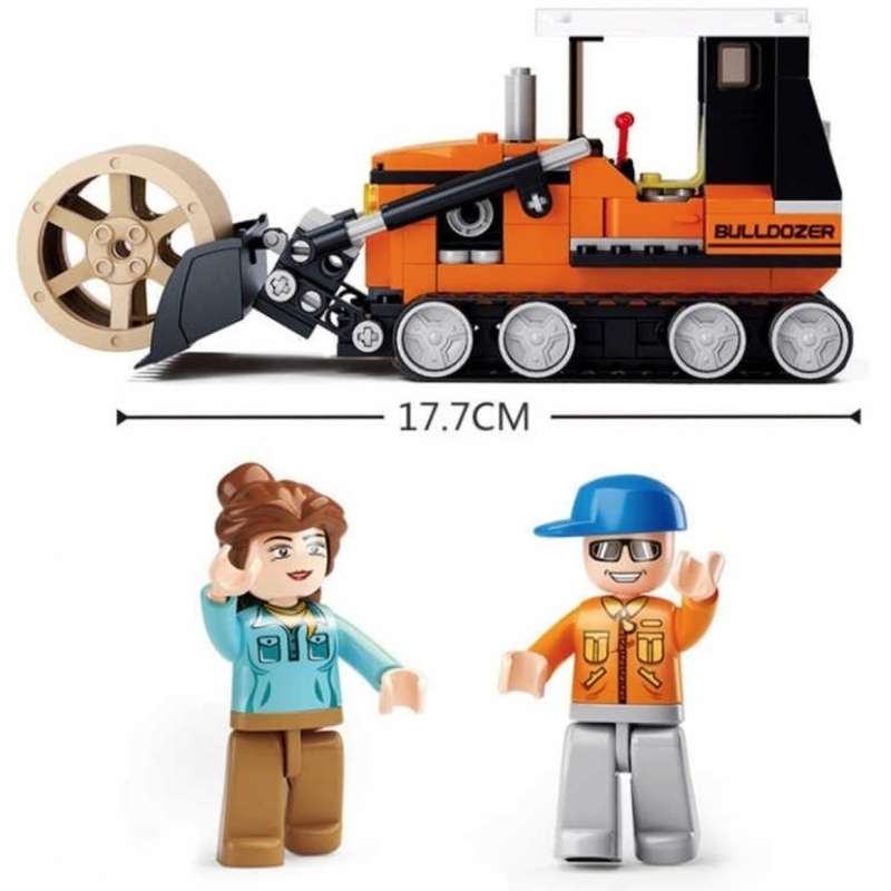 Sluban B0558 Tractor Bulldozer - 165 Piece (Unboxed)