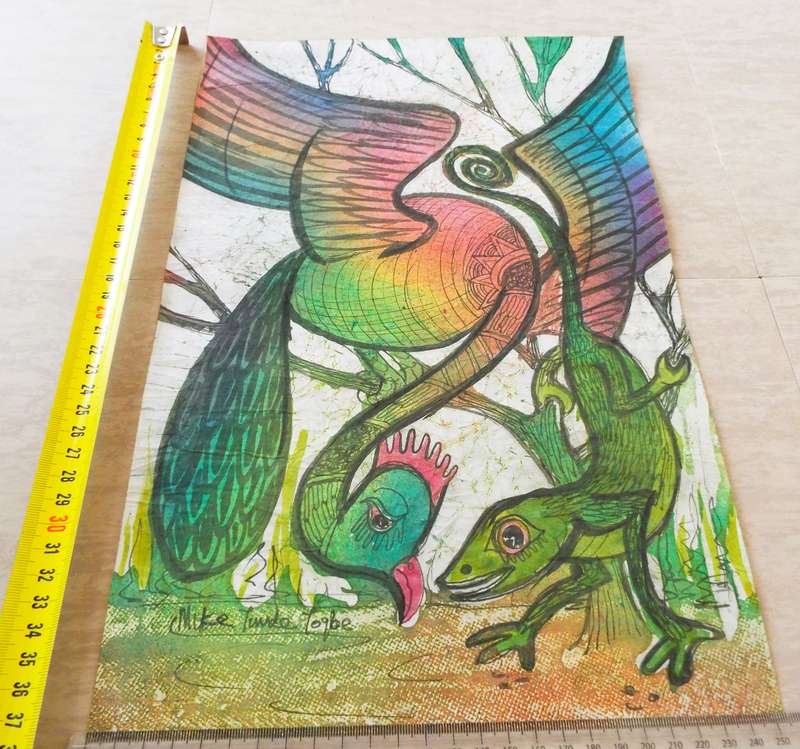 beautiful art by Mike Tunde Togbe from 1982 unfraimed